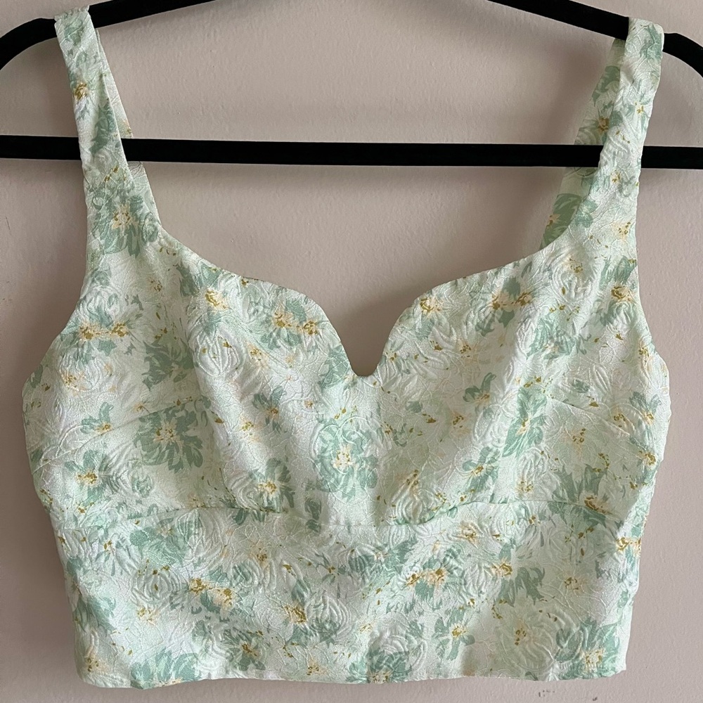 Cider Floral Crop Top